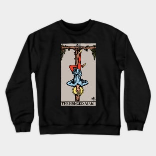 The Hanged Man Tarot Card Rider Waite Crewneck Sweatshirt